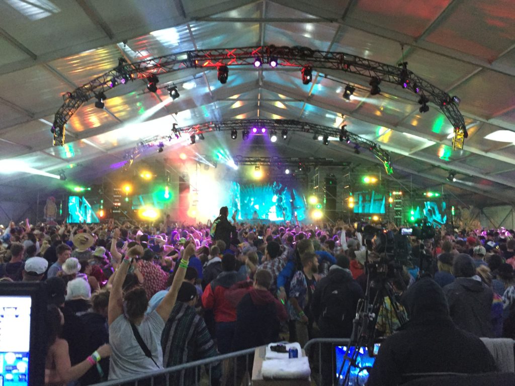 El Chupacabra Stage at Sasquatch Music Festival 2016, also known as The Tent.

