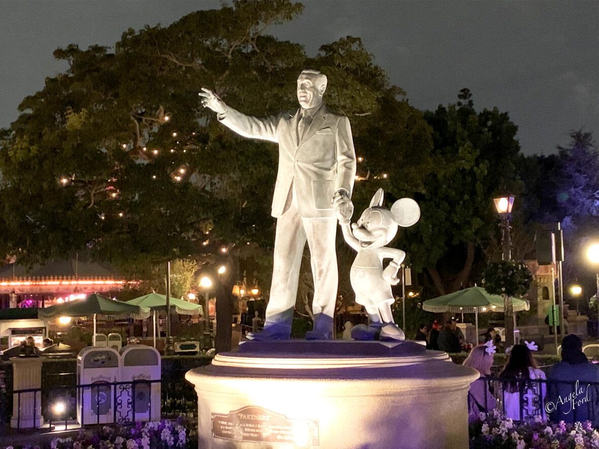Walt Disney and Mickey Mouse Statue in Disneyland...Until Next Time