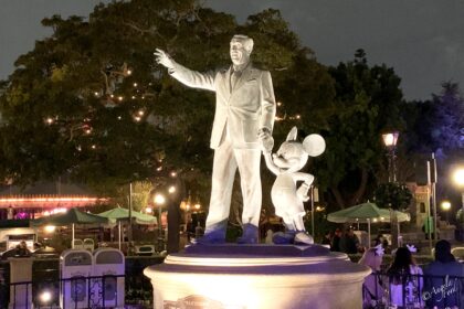 Walt Disney and Mickey Mouse Statue in Disneyland...Until Next Time